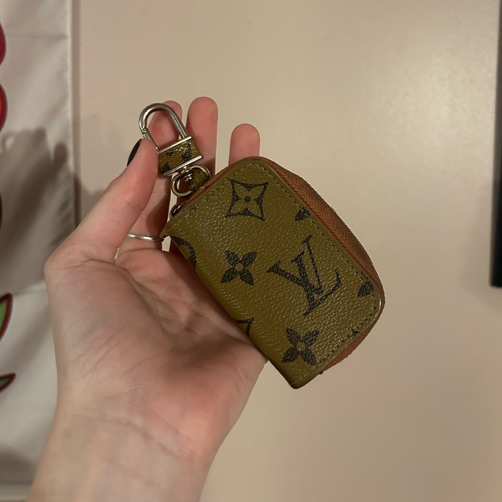 Mini LV keychain coin holder